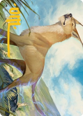 Blink Dog Art Card (Gold-Stamped Signature)