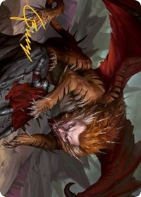 Manticore Art Card (Gold-Stamped Signature)