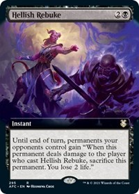 Hellish Rebuke (Extended Art) - Commander: Adventures in the Forgotten Realms - Magic: The Gathering card
