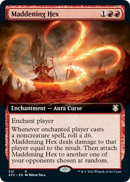 Maddening Hex (Extended Art) - Commander: Adventures in the