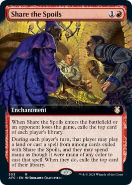 Share the Spoils (Extended Art) 303 card