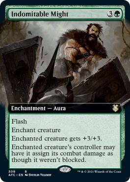 Indomitable Might (Extended Art) 309 card