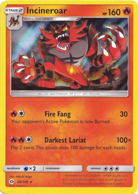 Incineroar - 26/149 (Water Web Holo) 026/149 from Miscellaneous Cards & Products
