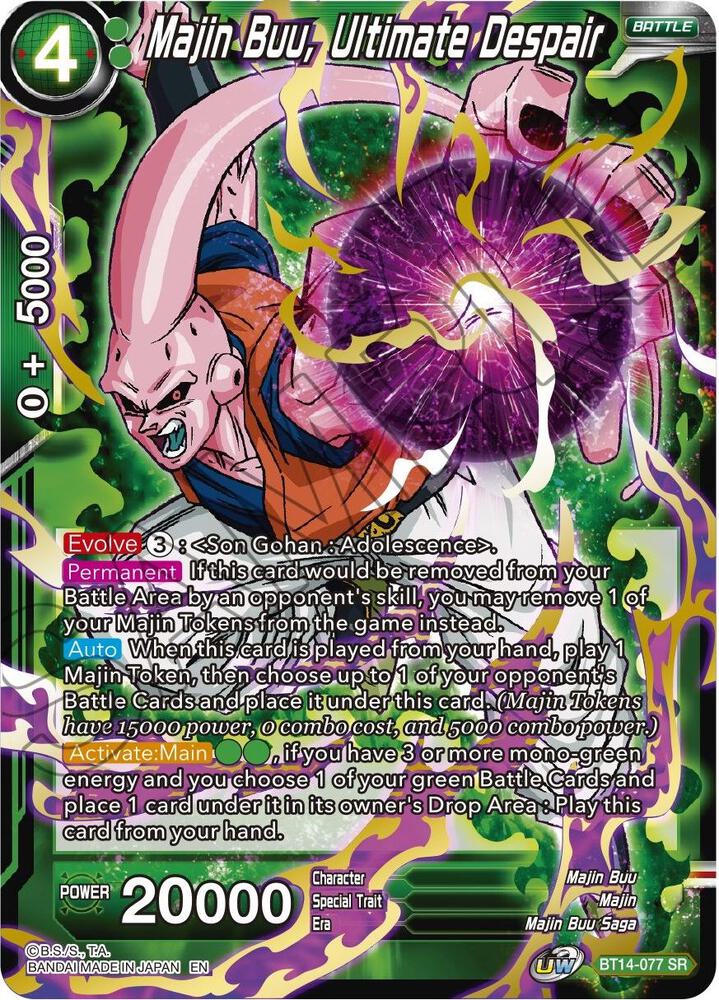 Majin Buu, Ultimate Despair - Cross Spirits - Dragon Ball Super