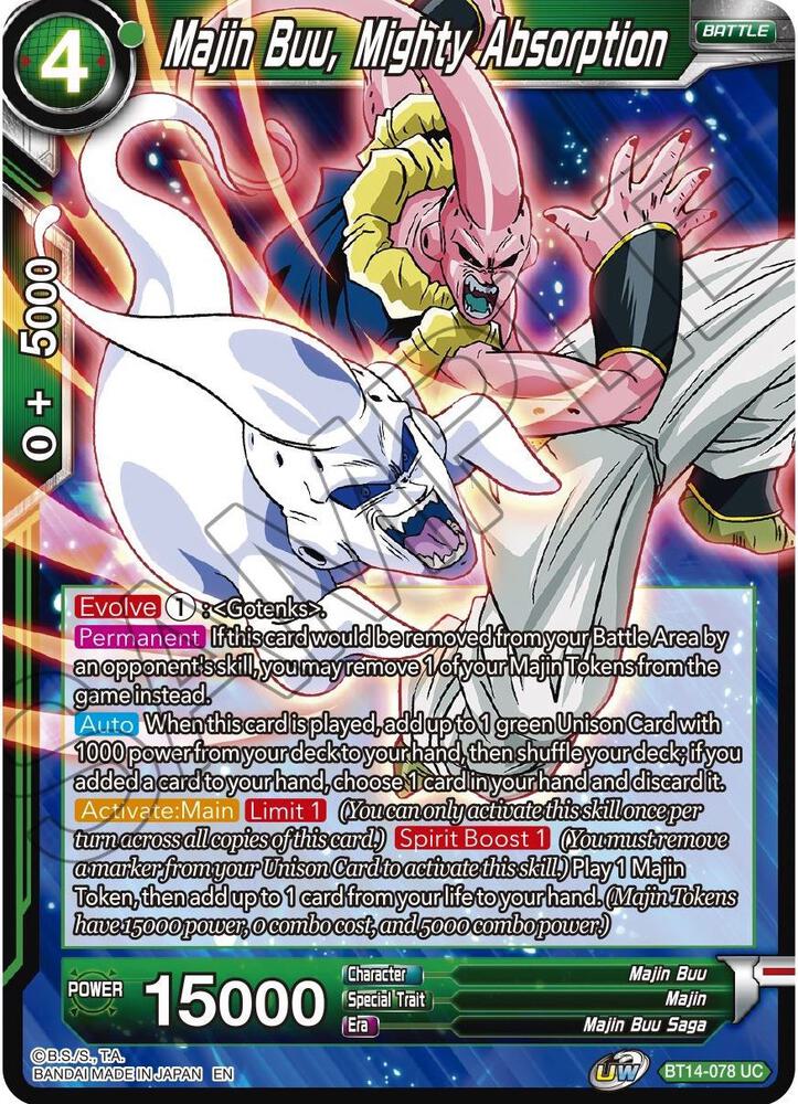 Majin Buu, Mighty Absorption - Cross Spirits - Dragon Ball Super