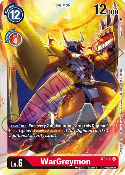 WarGreymon - ST1-11 (Event Pack 1) Starter Deck 01: Gaia Red card price