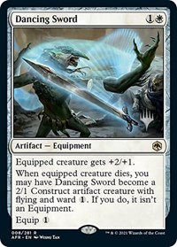 Dancing Sword - Promo Pack: Adventures in the Forgotten Realms - Magic: The Gathering card