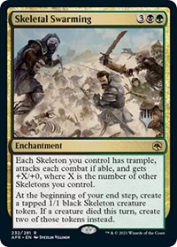 Skeletal Swarming - Promo Pack: Adventures in the Forgotten Realms - Magic: The Gathering card