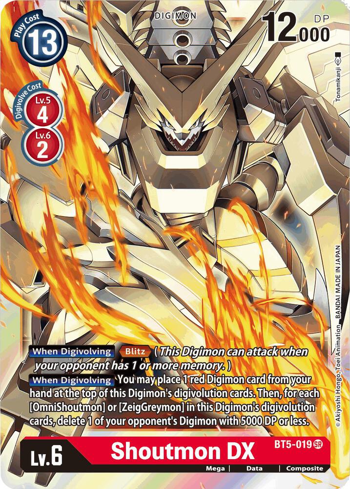 Shoutmon DX - Battle of Omni - Digimon Card Game - TCGplayer.com