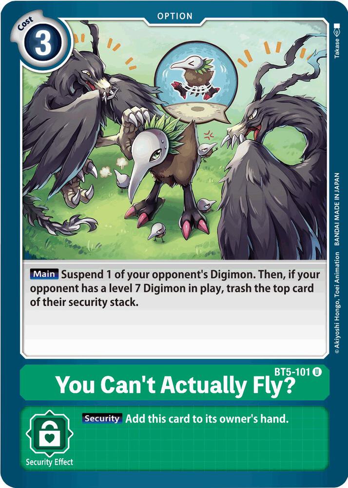 You Can't Actually Fly? - Battle of Omni - Digimon Card Game - TCGplayer.com