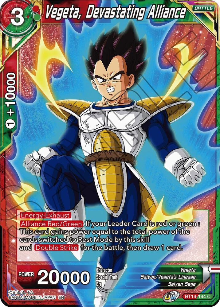 Vegeta, Devastating Alliance #BT14-144 — Cross Spirits