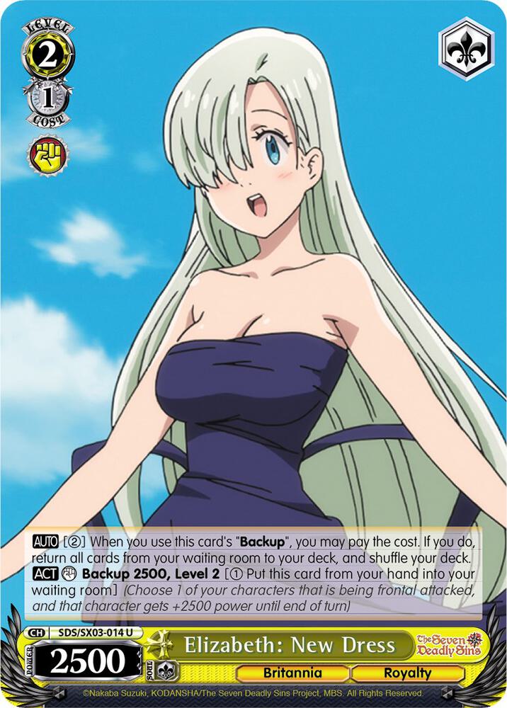 Elizabeth: New Dress The Seven Deadly Sins Weiss Schwarz