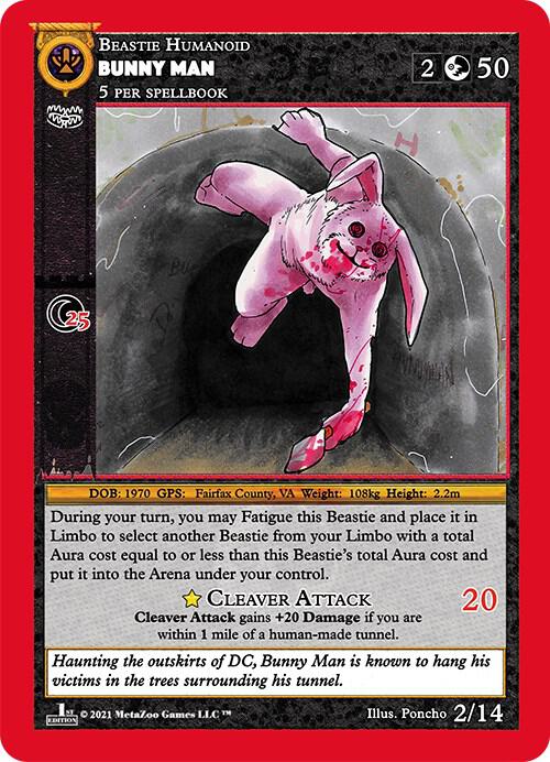 Bunny Man - Cryptid Nation: First Edition Release Event Deck - MetaZoo ...
