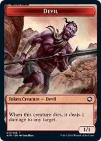 Devil // Angel Double-Sided Token - Adventures in the Forgotten Realms - Magic: The Gathering card