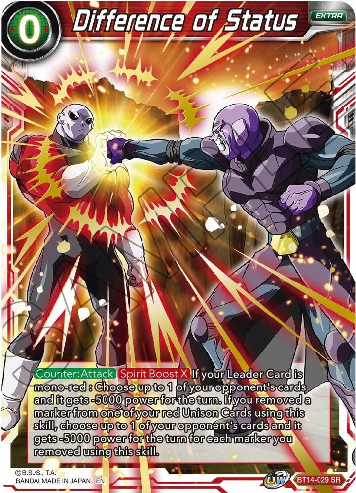 Difference of Status - Cross Spirits - Dragon Ball Super: Masters -  TCGplayer.com