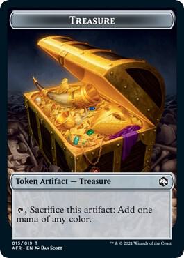 【オマケ付】宝物トークン　Treasure token　旧正月プロモ MTG Foil】《宝物トークン/Treasure token》(旧正月プロモ)[流星