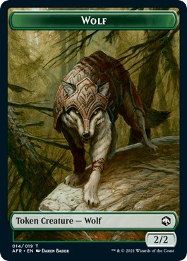 Wolf // Emblem - Lolth, Spider Queen Double-Sided Token