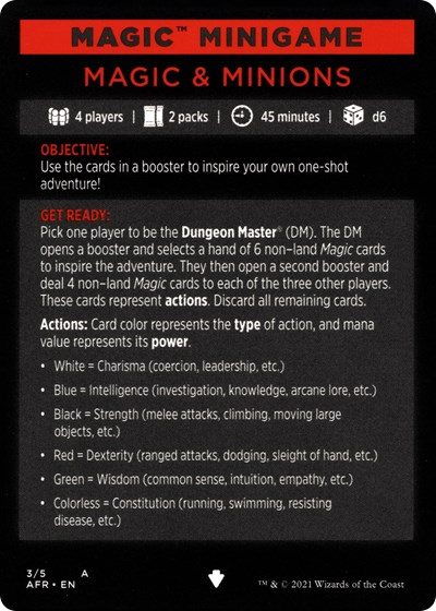 Magic Minigame: Magic & Minions