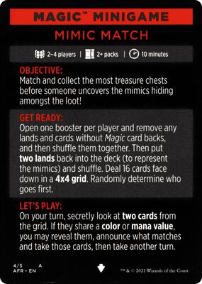 Magic Minigame: Mimic Match