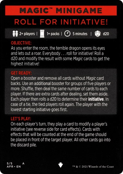 Magic Minigame: Roll for Initiative!