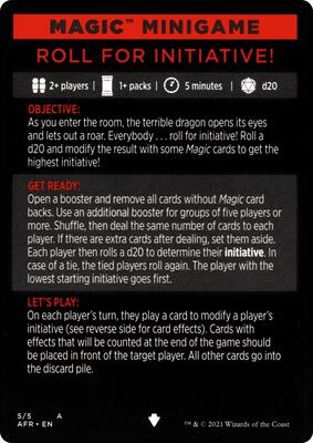 Magic Minigame: Roll for Initiative!