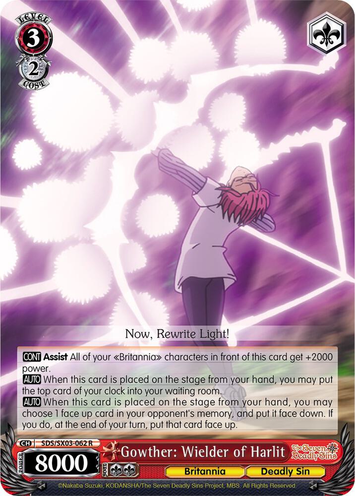 Gowther: Wielder of Harlit - The Seven Deadly Sins - Weiss Schwarz