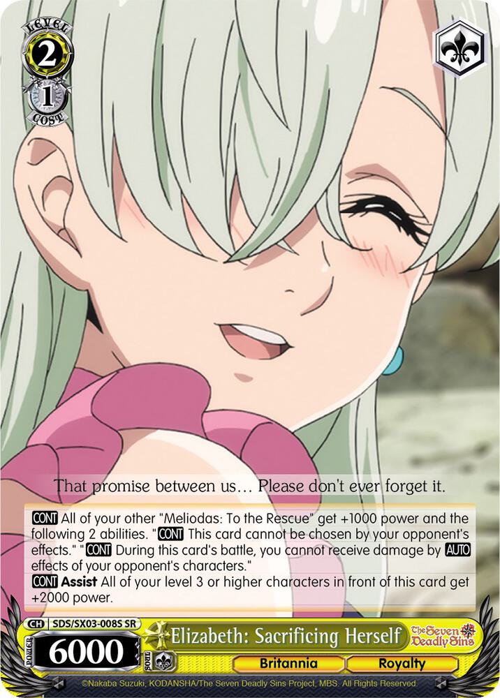 Elizabeth: Sacrificing Herself (SR) - The Seven Deadly Sins