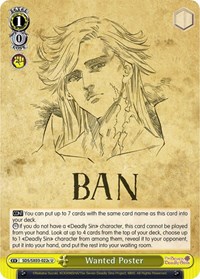 Wanted Poster (C) - The Seven Deadly Sins