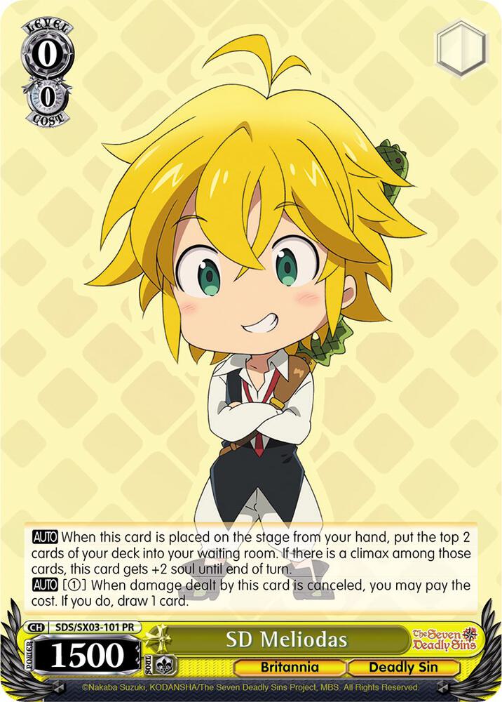SD Meliodas - The Seven Deadly Sins - Weiss Schwarz - TCGplayer.com