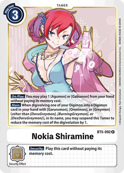 digimon nokia card Amazon.com: Parallel BT5-092 Digimon Card Game (BT-05) Nokia Shiramine  (Rare) Booster Battle of Omega : Toys & Games