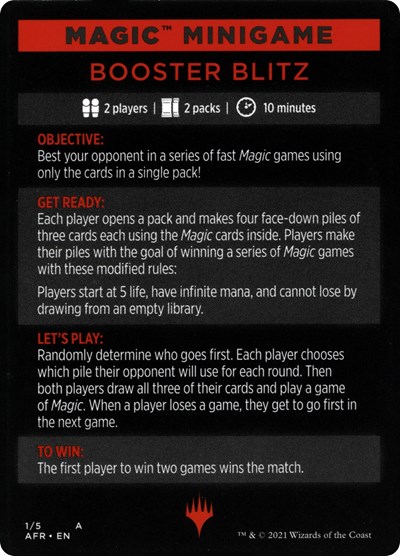 Magic Minigame: Booster Blitz