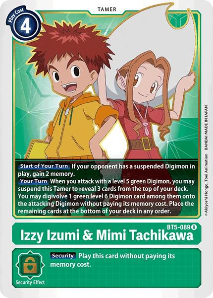 たみんみん Izzy Izumi & Mimi Tachikawa - Battle of Omni - Digimon Card