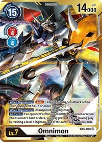 Omnimon (Alternate Art - Tomotake Kinoshita) - Battle of Omni - Digimon card