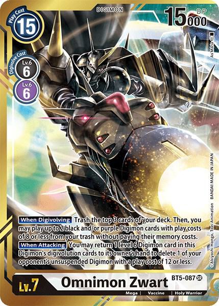 Omnimon Zwart (Alternate Art - As'Maria) - Battle of Omni