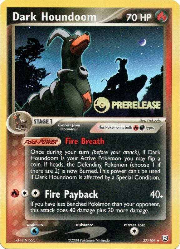 Dark Houndoom - 37/109 (Prerelease)