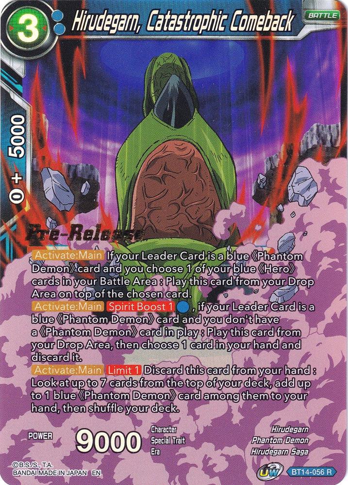 Hirudegarn, Catastrophic Comeback #BT14-056 — Cross Spirits Pre-Release Cards