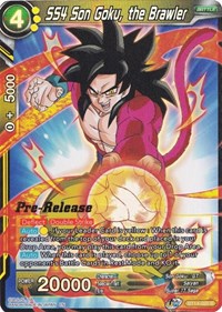 SS4 Son Goku, the Brawler card art