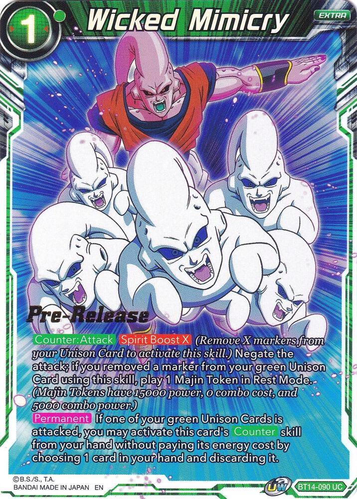 Wicked Mimicry #BT14-090 — Cross Spirits Pre-Release Cards