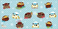 Bushiroad Rubber Mat Collection V2 Vol.56: PUI PUI Molcar - Abby, Choco, Teddy · Bushiroad Playmats
