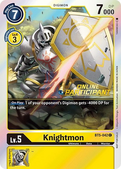 Knightmon - BT5-042 (2021 Championship Online Regional) [Online Participant]