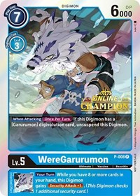 WereGarurumon - P-008 (2021 Championship Online Regional) [Online Champion]