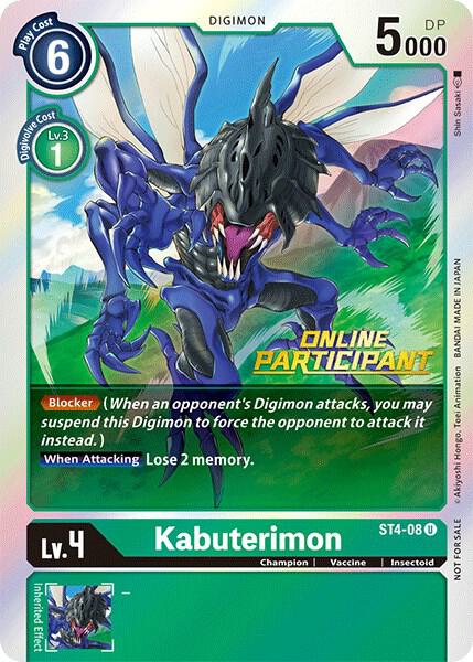Kabuterimon ST4 08 2021 Championship Online Regional Online Participant (Foil)