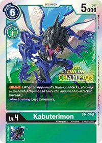Kabuterimon - ST4-08 (2021 Championship Online Regional) [Online Champion]