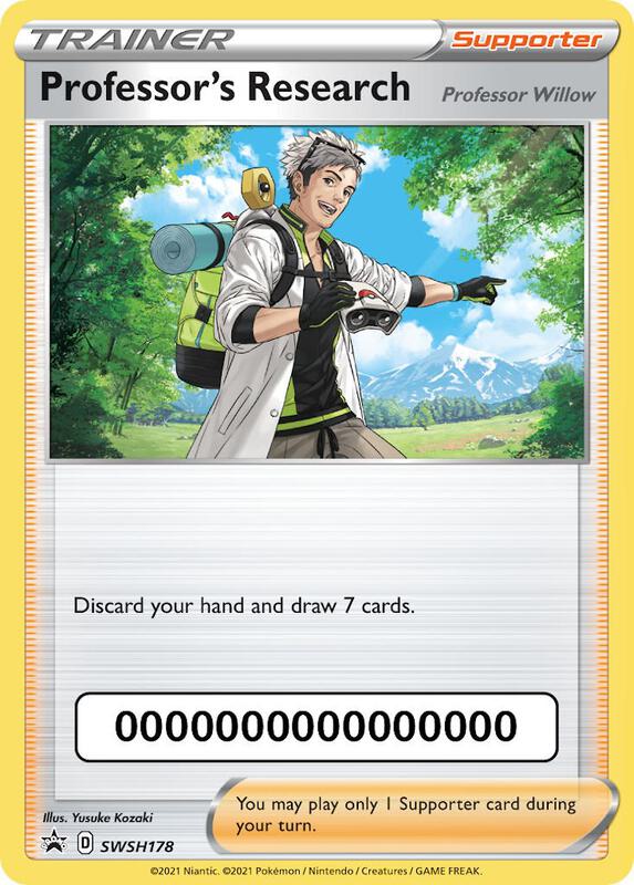 Professor's Research - SWSH178 (with Pokemon Go Code) SWSH178 from SWSH: Sword & Shield Promo Cards