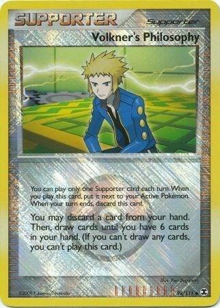 Volkner's Philosophy - 98/111 (Player Reward) 098/111 from League & Championship Cards
