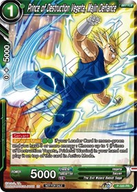 Prince of Destruction Vegeta, Majin Defiance card art