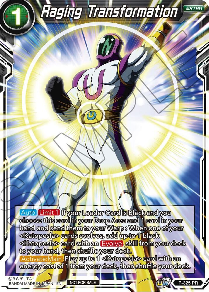 Raging Transformation #P-325 — Tournament Promotion Cards