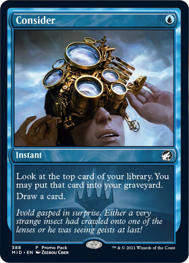 Mtg Innistrad: Midnight Hunt Common Consider (Promo)