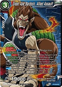Great Ape Bardock, Allied Assault (Winner Stamped) card art