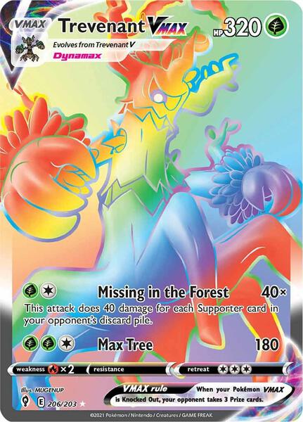 Trevenant VMAX (Secret) card image